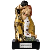 Goebel Porzellan-Figur mit Gravur, Gustav Klimt Der Kuss...
