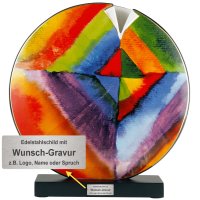 Goebel Vase mit Gravur, Wassily Kandinsky Farbstudie /...