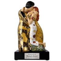 Goebel Porzellan-Figur mit Gravur, Gustav Klimt Der Kuss...