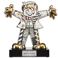 Goebel Porzellan-Figur mit Gravur, Romero Britto Golden...