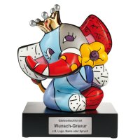 Goebel Porzellan-Figur mit Gravur, Romero Britto Spring...