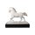 Goebel Porzellan-Figur Pferd mit Gravur, Studio 8 Gracieux gold 28cm, Deko personalisiert