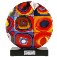 Goebel Vase mit Gravur, Wassily Kandinsky Quadrate /...