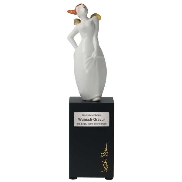 Goebel Porzellan-Figur mit Gravur, Kati Zorn Art & Angel Himmlischer Auftritt 23,5cm, personalisiert