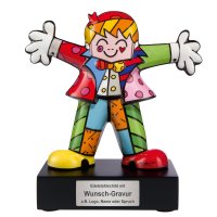 Goebel Porzellan-Figur mit Gravur, Romero Britto Hug Too...