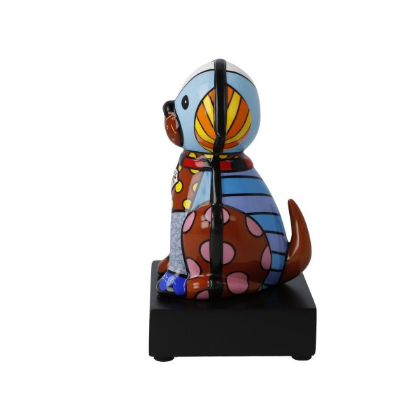 Goebel Porzellan-Figur mit Gravur, Romero Britto Baby Blue 15,5cm, personalisiert