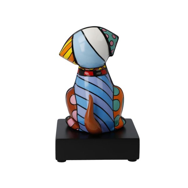 Goebel Porzellan-Figur mit Gravur, Romero Britto Baby Blue 15,5cm, personalisiert