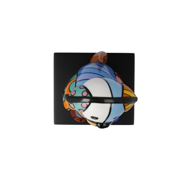 Goebel Porzellan-Figur mit Gravur, Romero Britto Baby Blue 15,5cm, personalisiert