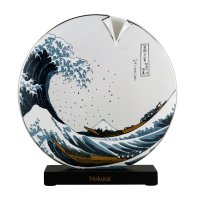 Goebel Vase mit Gravur, Katsushika Hokusai Die Welle...
