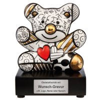 Goebel Porzellan-Figur mit Gravur, Romero Britto Golden...