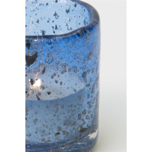 Holländer Windlicht Carino Piccolo Glas 6cm aqua