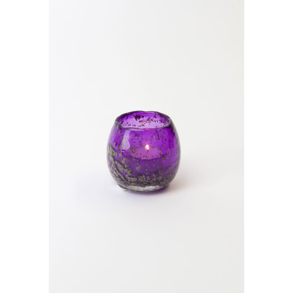 Holländer Windlicht Joia Glas 8cm flieder