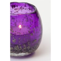 Holländer Windlicht Joia Glas 8cm flieder