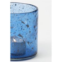Holländer Windlicht Carino Grande Glas 9cm aqua