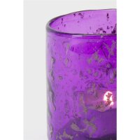 Holländer Windlicht Carino Grande Glas 9cm flieder