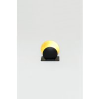 Holländer Windlicht Voltare klein 13cm schwarz-gold