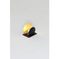 Holländer Windlicht Voltare klein 13cm schwarz-gold