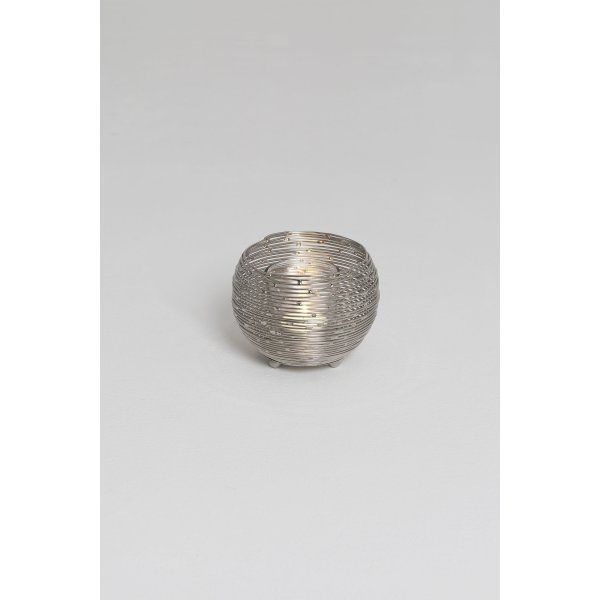 Holländer Windlicht Boccia Piccolo 9cm silber
