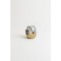 Holländer Windlicht 1-flg. AUTUNO 11cm gold