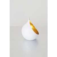 Holländer Windlicht CANESTRO 15cm weiß/gold