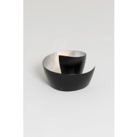 Holländer Windlicht ZUCCHERO 11cm schwarz/silber