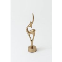 Holl&auml;nder Dekofigur CAPRICORNO Piccolo Aluminium gold