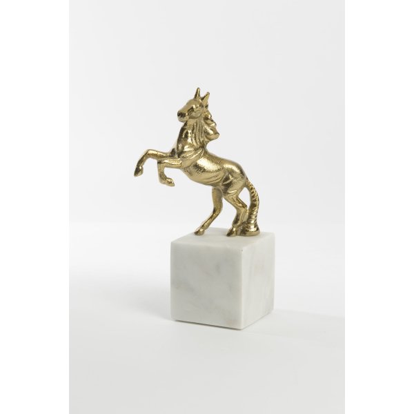 Holländer Figur CAVALLO Piccolo Aluminium gold