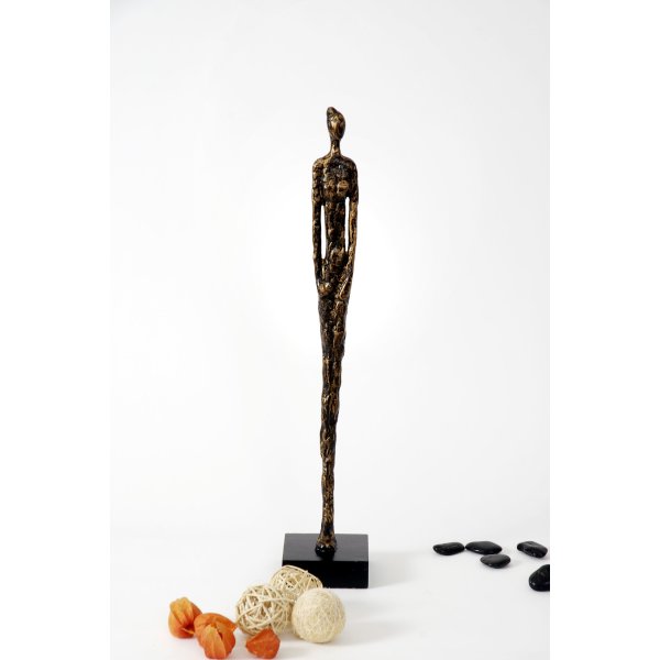 Holländer Figur RESPETTO KLEIN Polyresin schwarz-gold