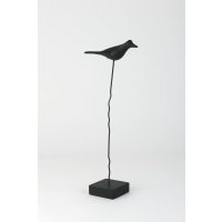 Holländer Dekofigur UCELLO NERO MEDIUM Polyresin...