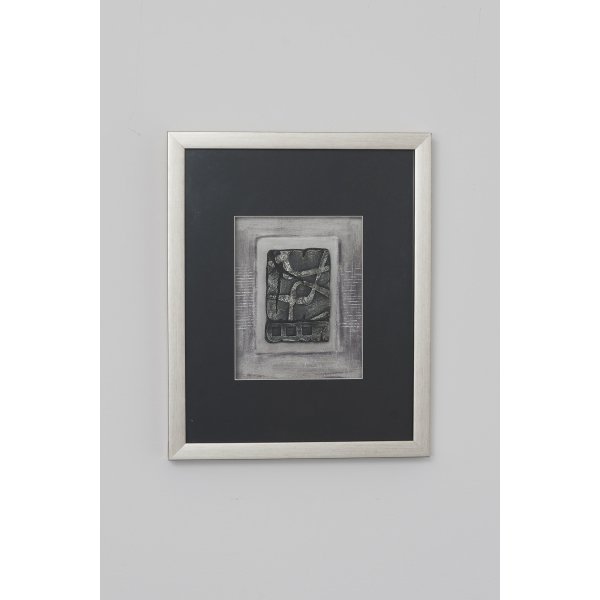 Holländer Wandbild IMMAGINE 2 Holz-Glas-Kunststein silber-schwarz