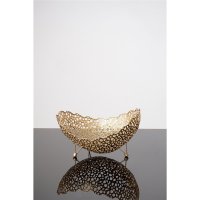 Holländer Dekoschale UTOPISTICO KLEIN Metall gold