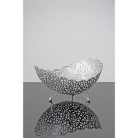 Holländer Dekoschale UTOPISTICO KLEIN Metall silber