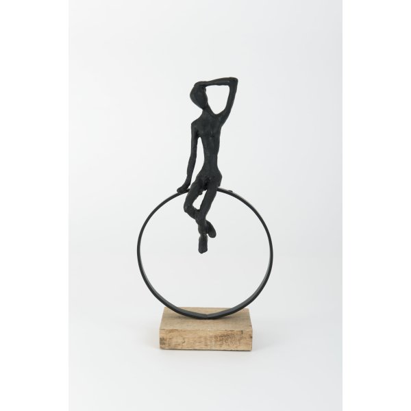 Holländer Dekofigur ALLEGRIA Polyresinfigur schwarz