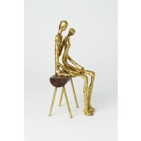 Holländer Dekofigur FELICITA Polyresin antikgold