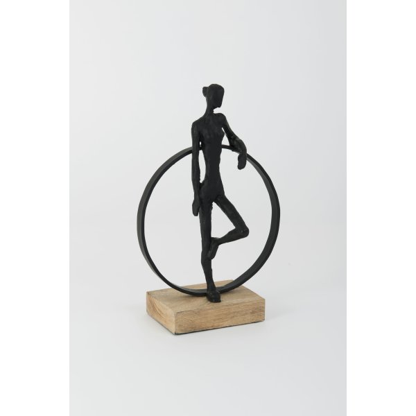 Holländer Dekofigur ISABELLA Polyresinfigur schwarz
