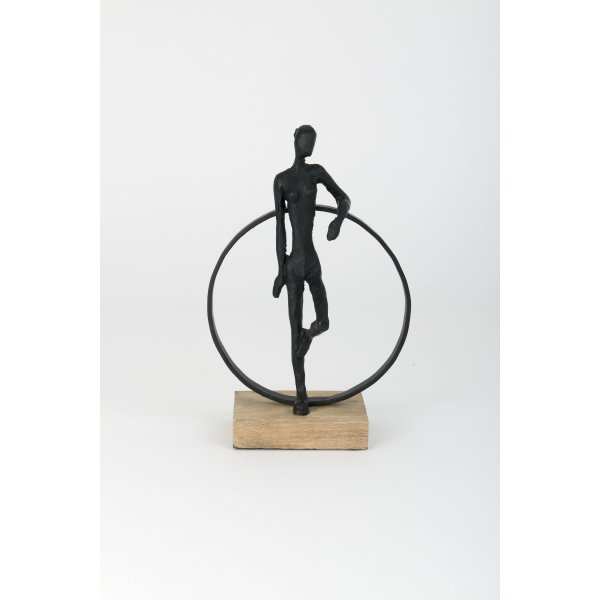 Holländer Dekofigur ISABELLA Polyresinfigur schwarz