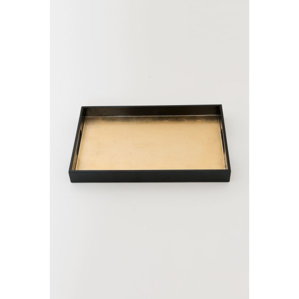 Holländer Tablett EGOISTA Piccolo MDF Lack schwarz glänzend