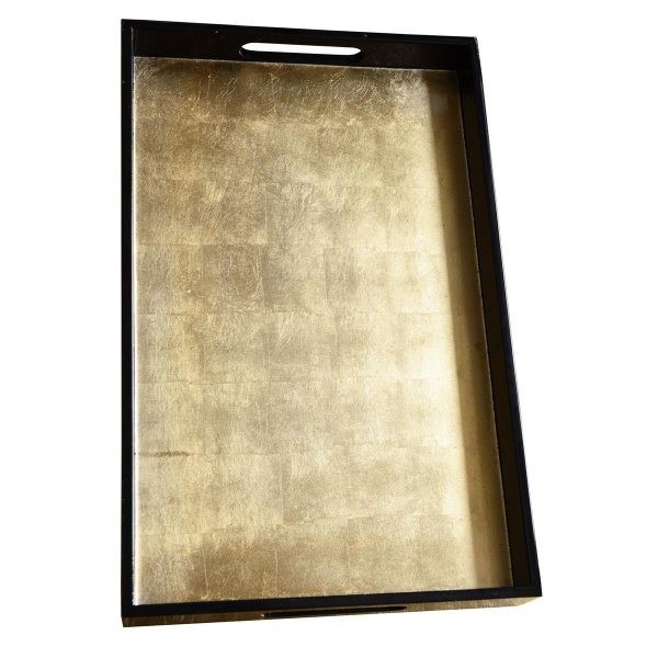 Holländer Tablett EGOISTA Piccolo MDF Lack schwarz glänzend