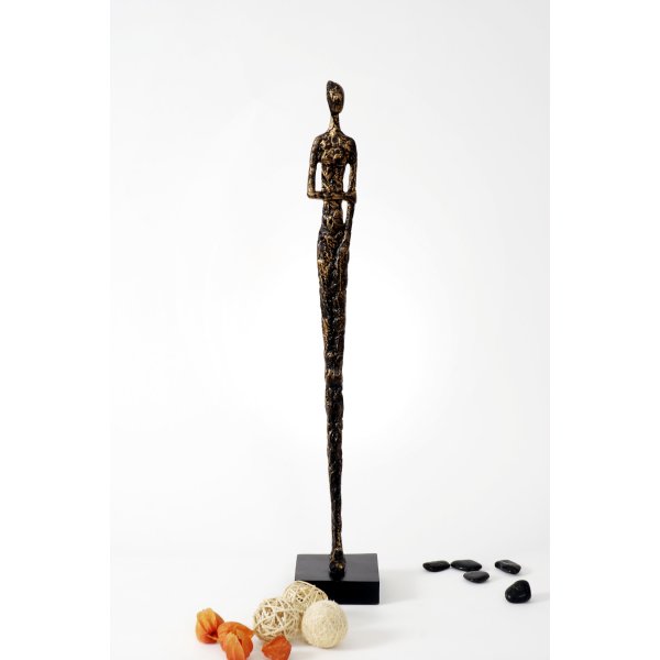 Holländer Figur RESPETTO GROSS Polyresin schwarz-gold