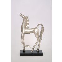 Holl&auml;nder Figur STALLONE Aluminium silber
