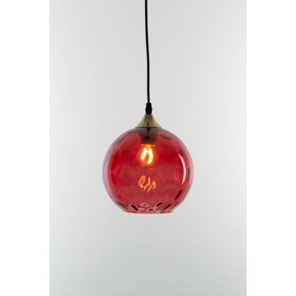 Holländer Pendelleuchte ROMA Glas rot