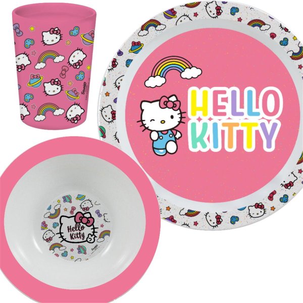 p:os Kindergeschirr Hello Kitty 3tlg PP