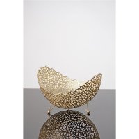 Holländer Dekoschale UTOPISTICO GROSS Metall gold