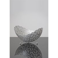 Holländer Dekoschale UTOPISTICO GROSS Metall silber