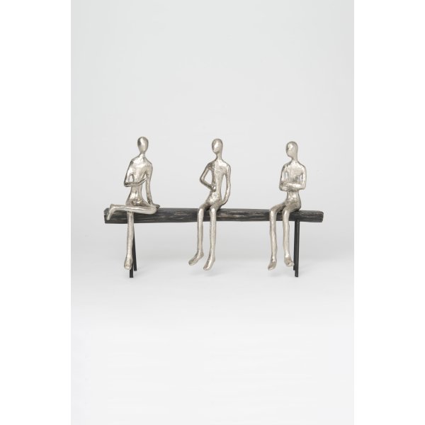 Holländer Figurengruppe COMPLICITA Aluminium silber