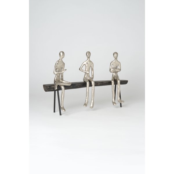 Holländer Figurengruppe COMPLICITA Aluminium silber