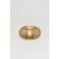 Holl&auml;nder Windlicht ROSA GRANDE Eisen gold