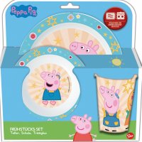 p:os Kindergeschirr Peppa Pig 3tlg PP