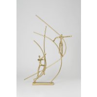 Holl&auml;nder Dekofigur ARRAMPICARSI Aluminium gold