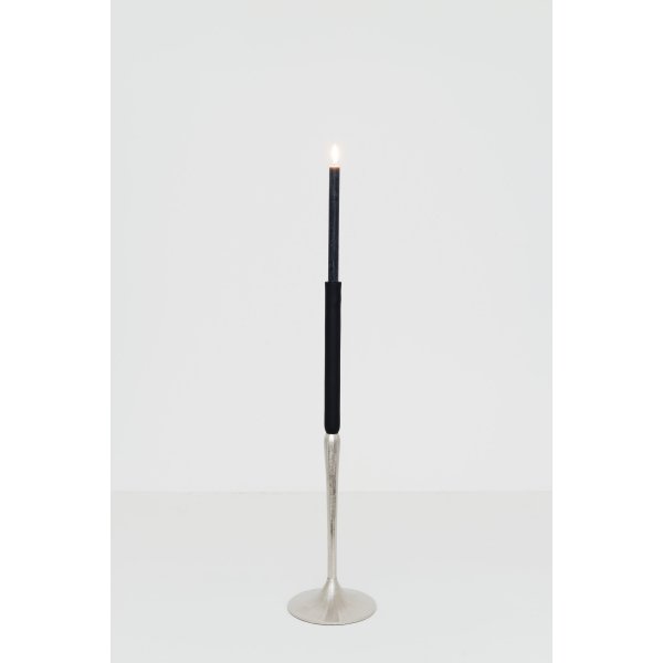 Holländer Kerzenständer 1-flg. GIAVELOTTO MEDIUM Aluminium silber strukturiert